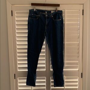 Rag & Bone Featherweight Denim Low Rise Boyfriend Med Wash